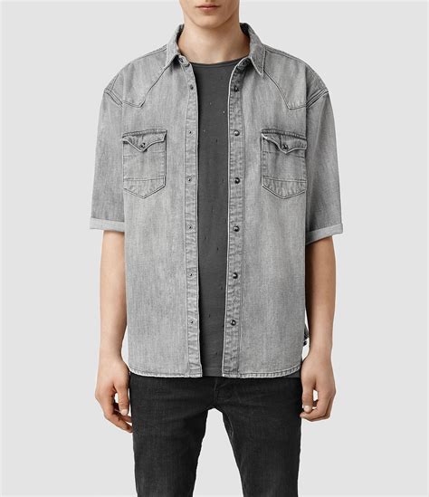 all saints denim shirt.